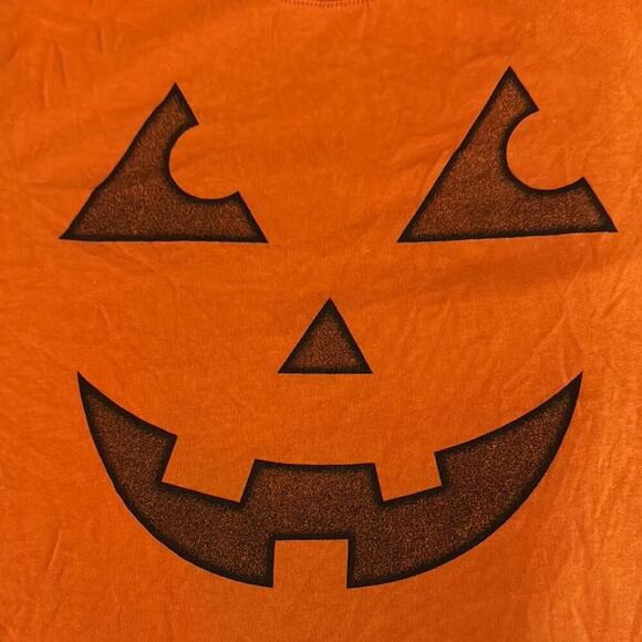 Mighty Fine Pumpkin Face Halloween T-Shirt - Picture 2 of 3